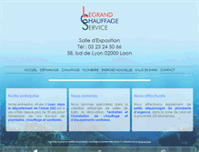 Tablet Screenshot of legrand-chauffage-service.com